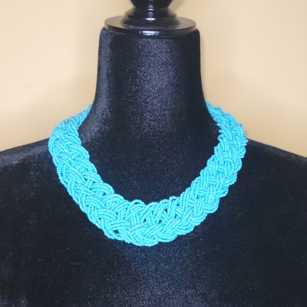 Braided Turquoise Necklace